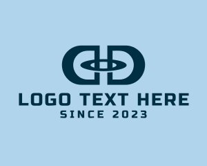Double Letter D Tech  logo