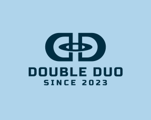 Double Letter D Tech  logo design