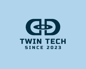Double Letter D Tech  logo