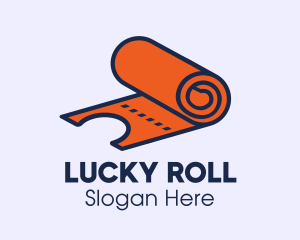 Orange Ticket Roll logo design