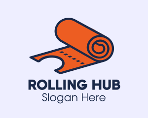 Orange Ticket Roll logo design