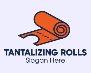 Orange Ticket Roll logo design