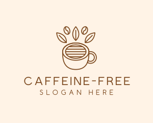 Coffee Cup Cafe Bean logo design