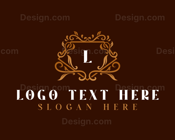 Luxury Floral Crest Logo