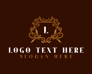 Luxury Floral Crest logo