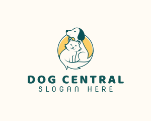 Dog Cat Vet logo design