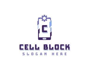 Cyber Tech Smartphone logo design