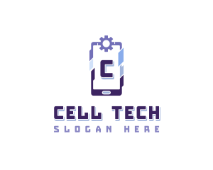 Cyber Tech Smartphone logo design