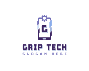 Cyber Tech Smartphone logo design