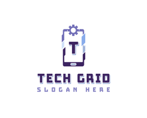 Cyber Tech Smartphone logo design