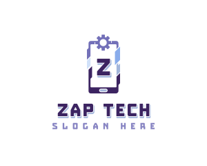 Cyber Tech Smartphone logo design