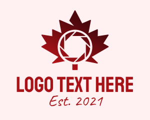 Photojournalist - Maple Leaf Shutter logo design