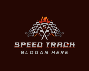 Racing Flag Tournament logo design