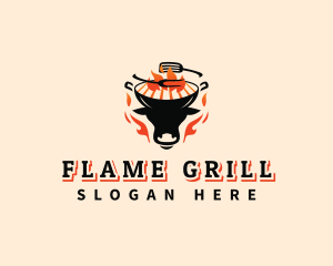 Beef Grill Barbecue logo design