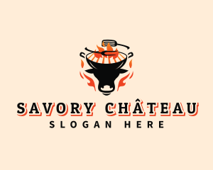 Beef Grill Barbecue logo design