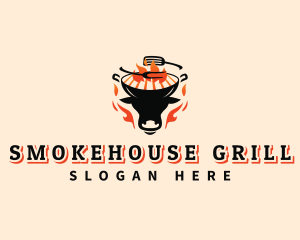 Beef Grill Barbecue logo design