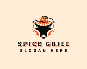 Beef Grill Barbecue logo design