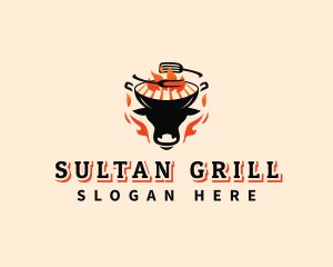 Beef Grill Barbecue logo design