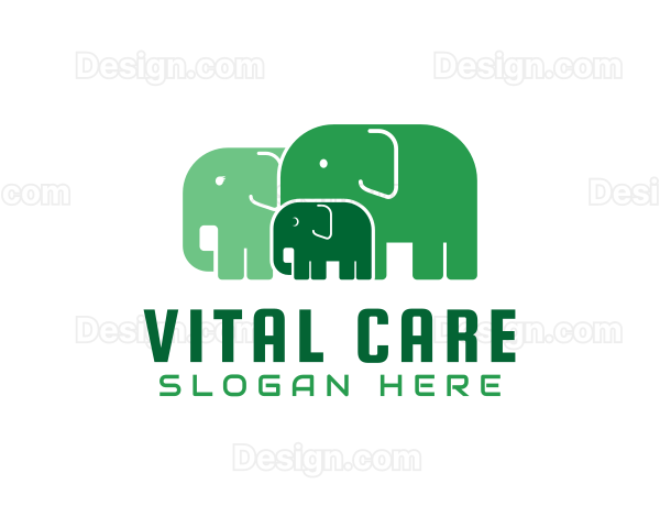 Green Elephant Herd Logo