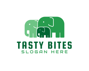Green Elephant Herd Logo
