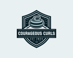 Curling Varsity League logo design