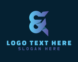 Font - Gradient Bold Ampersand logo design