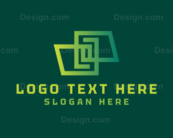 Gradient Geometric Contractor Logo