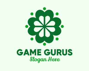 Green Lucky Clover logo