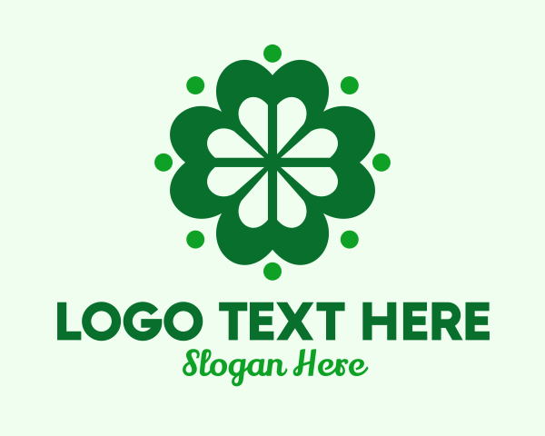 Four Leaf Clover logo example 2
