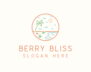 Tropical Seaside Shore logo design