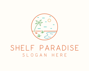 Tropical Seaside Shore logo design