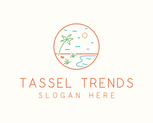 Tropical Seaside Shore logo design