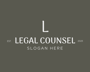 Minimalist Legal Lawyer logo