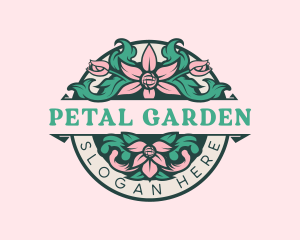 Floral Ornament Garden logo design