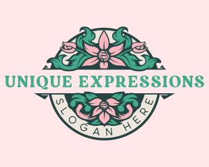 Floral Ornament Garden logo design