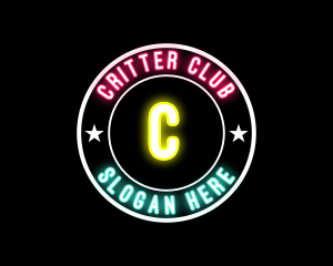 Neon Star Bistro Pub logo design