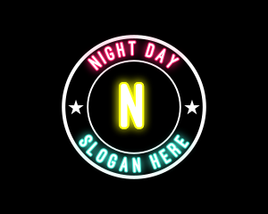 Neon Star Bistro Pub logo design