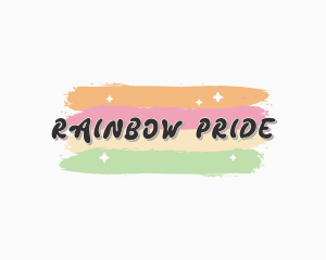 Rainbow Sparkle Business logo design