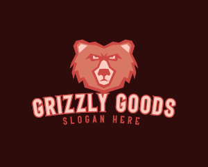 Angry Grizzly Bear  logo