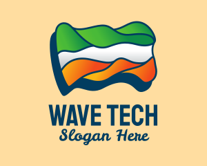 Wavy Indian Flag  logo