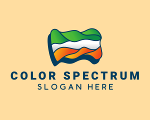 Wavy Indian Flag  logo design