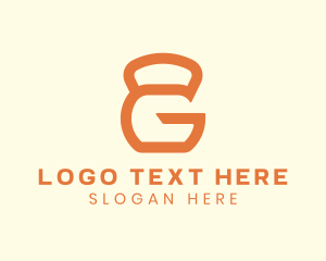 Letter - Kettlebell Letter G logo design