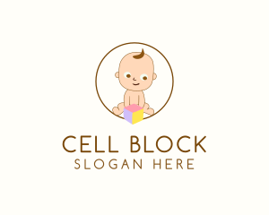 Toddler Toy Block logo design