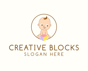 Toddler Toy Block logo design