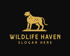 Cheetah Safari Wildlife logo design