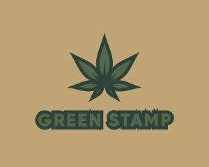 Green Plant Marijuana logo design