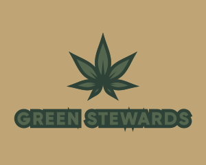 Green Plant Marijuana logo design