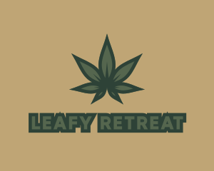 Green Plant Marijuana logo design