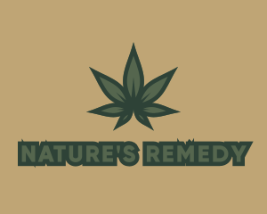 Green Plant Marijuana logo design