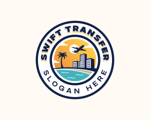 Travel Beach Vacation Logo